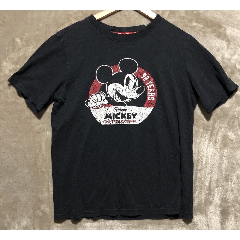 Disney Mickey Mouse T-Shirt Girls (16) XL 90 Years (Distressed) (0182)